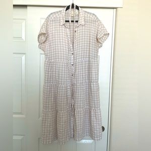 Cynthia Rowley tiered midi dress with pockets